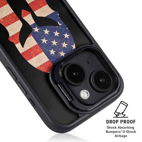 Molon Labe iPhone 15 Kickstand Case